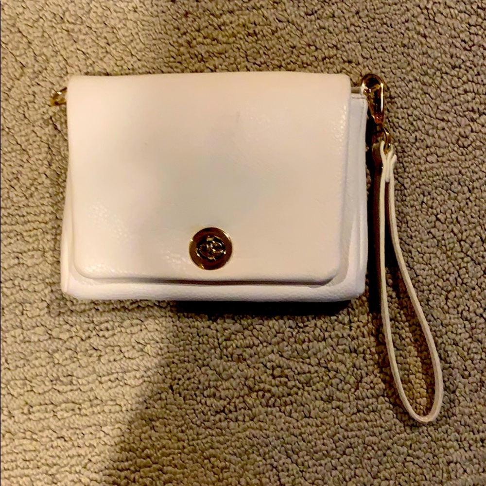 Charming Charlie white crossbody/handbag